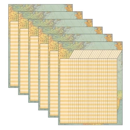 Teacher Created Resources Teacher Created Resources TCR7964-6 Travel The Map Incentive - Pack of 6 TCR7964-6